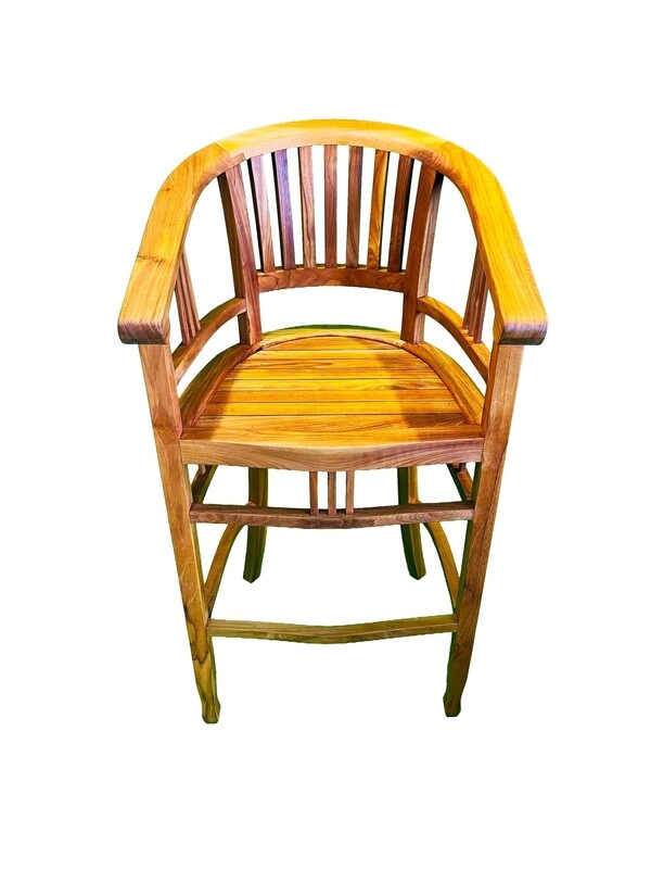 Teak Mauka Bar Stools w/ Arms