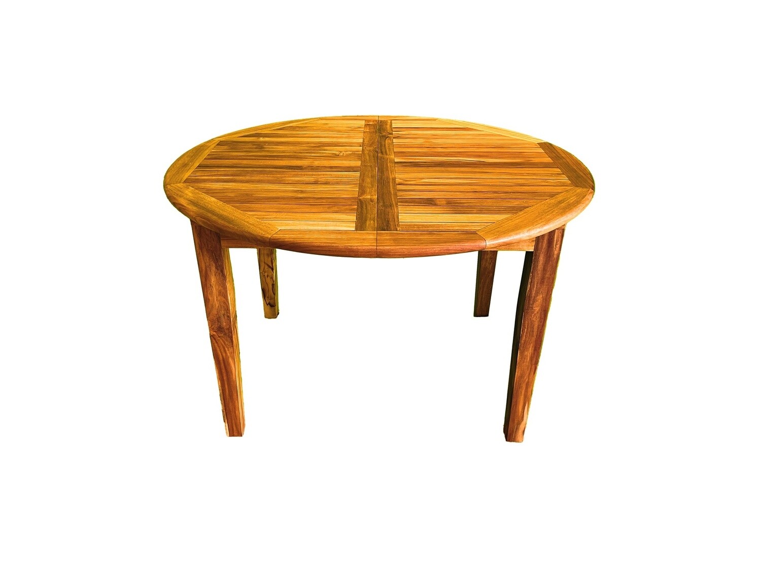 Teak 4'-6' Round/Oval Extendable Table