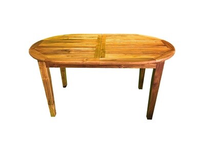 Teak Oval Extendable Table