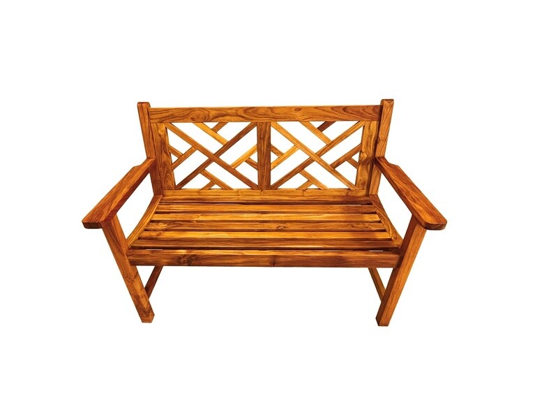 Teak Lattice Bench