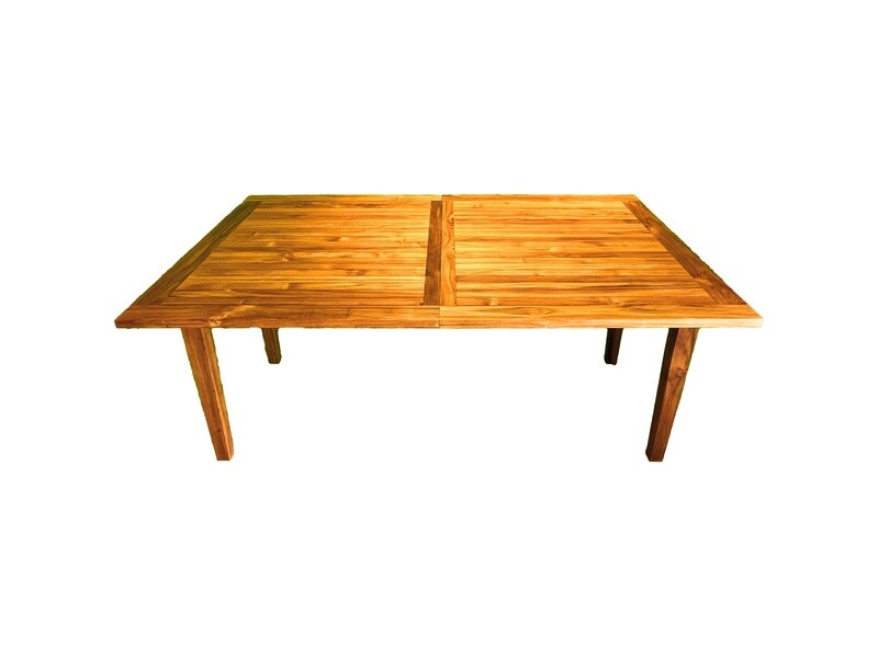 Teak Rectangle Extendable Dining Table
