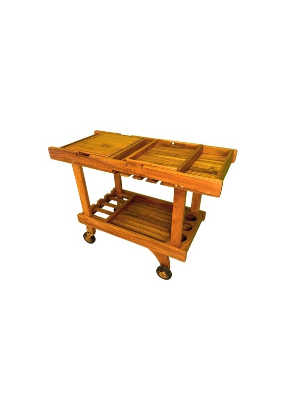 Teak Beverage Cart