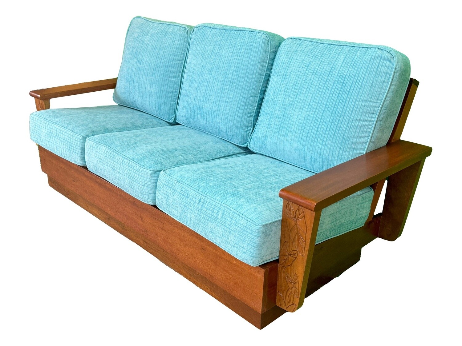 Mahogany Kona 3 -Seat Sofa