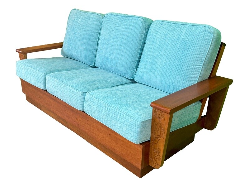 Mahogany Kona 3 -Seat Sofa