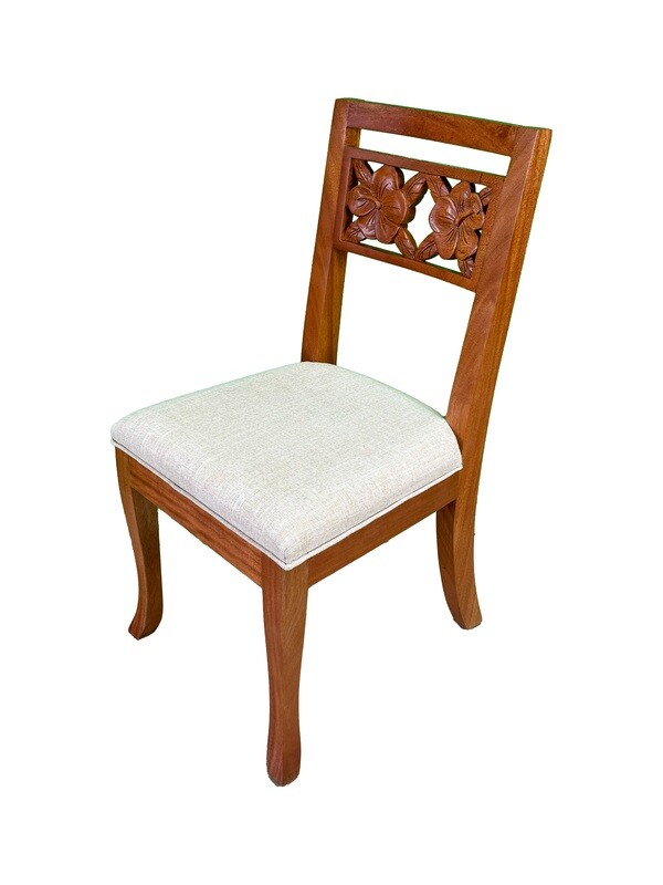 Mahogany Lanikai Chair - 7 Carving Designs
