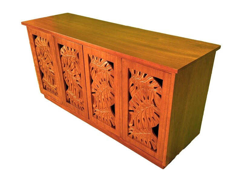 Mahogany Monstera Cabinet