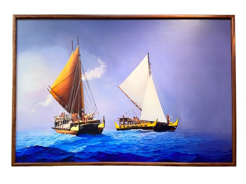 &quot;The Navigators&quot; - 52&quot; x 35&quot; Giclee with solid Koa frame