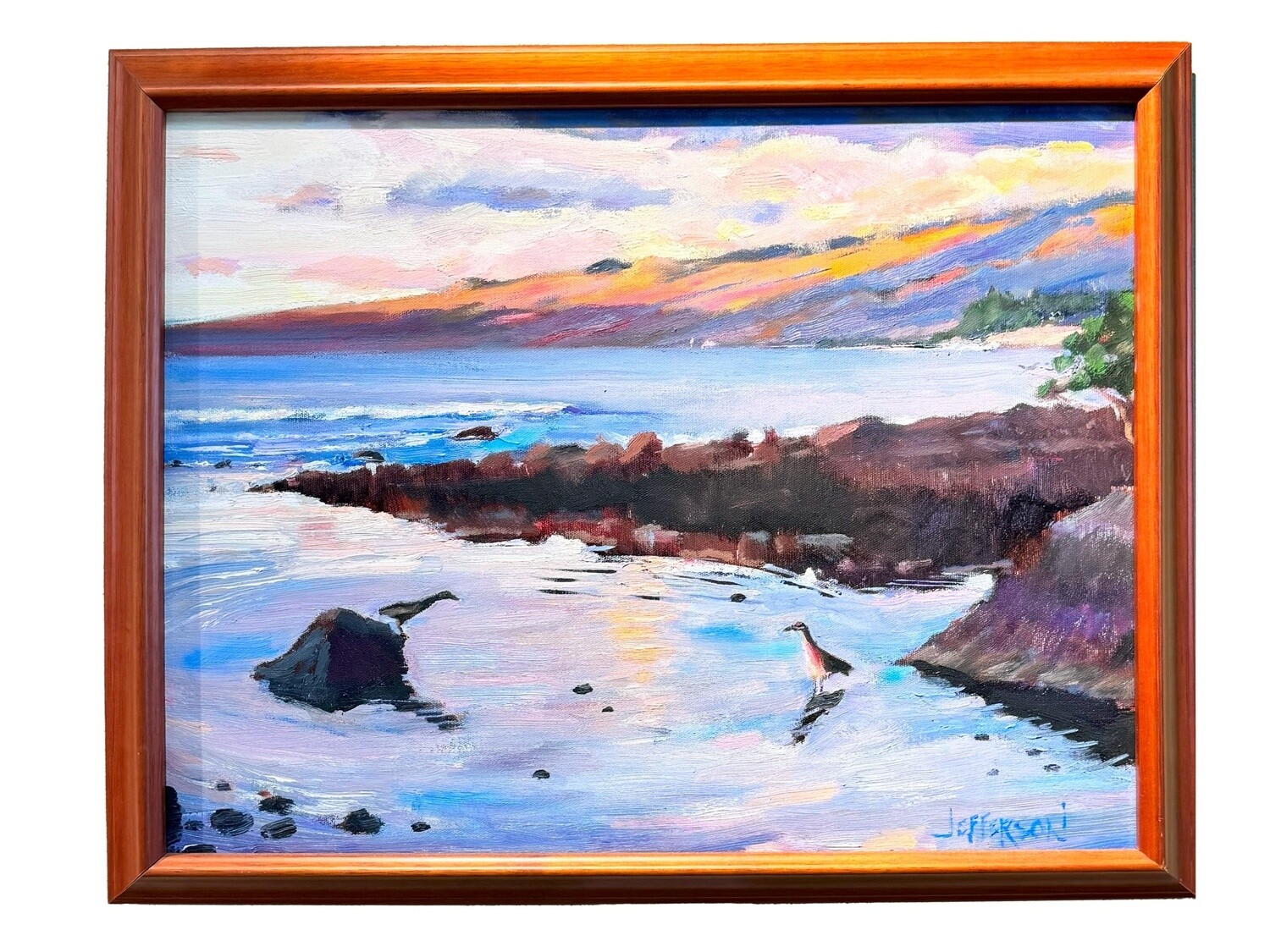&quot;Spy vs Spy&quot; - 16&quot; x 20&quot; Original Oil on Canvas with Wood Frame
