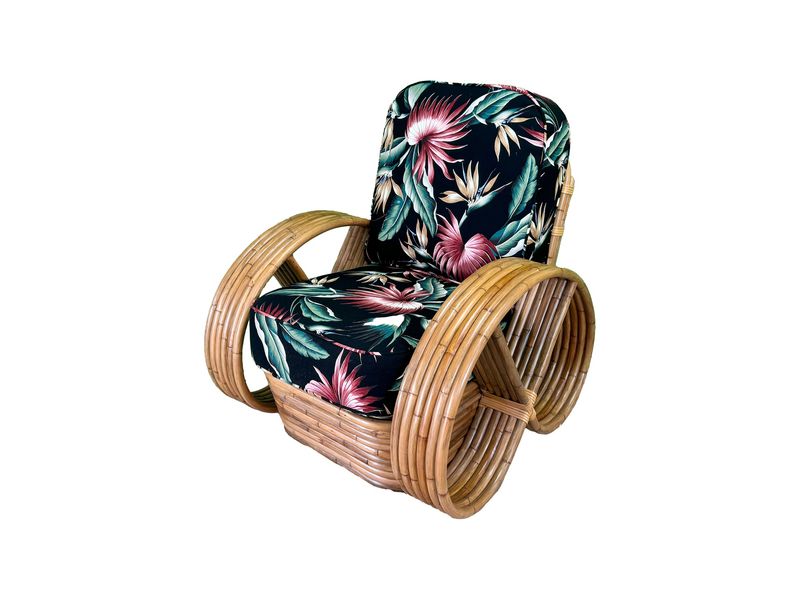 Rattan Pretzel Arm Chair