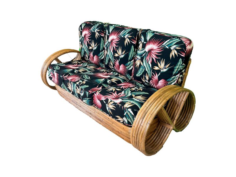 Rattan Pretzel 3-Seat Sofa
