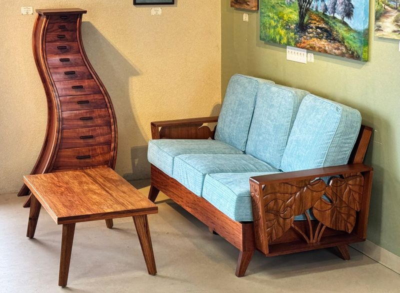 Mahogany Kailua 3-Seat Sofa