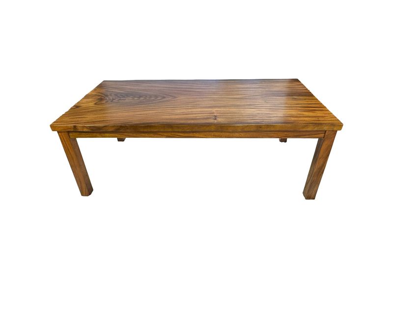 Monkeypod Live Edge Dining Table with Post Legs