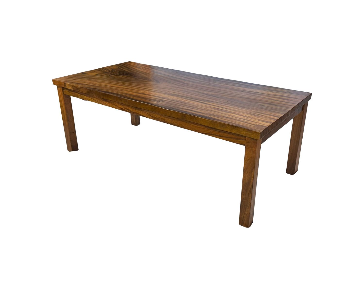 Monkeypod Live Edge Dining Table with Post Legs