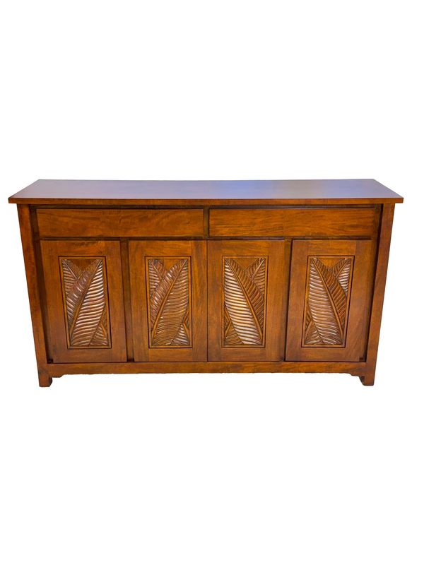 Mango Botanical Buffet w/ 4 Doors - Koa Stain