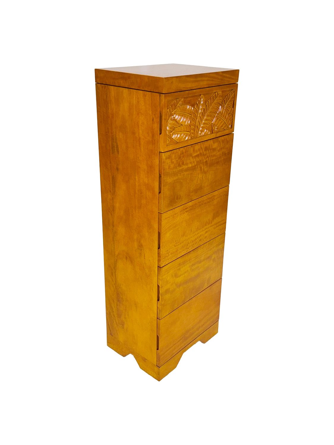 Mango Palm Leaf Lingerie Chest - Papaya stain