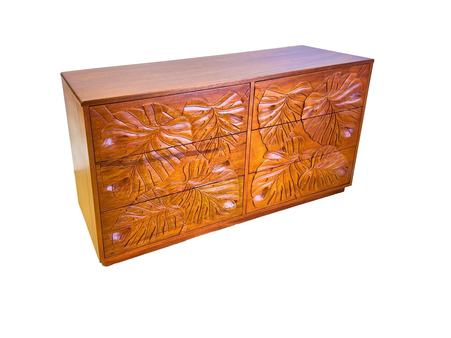 Mahogany Double Dresser 6-Drawers, Design: Monstera