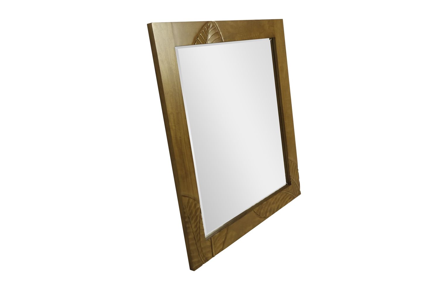 Mango Palm Leaf Mirror - Koa Stain