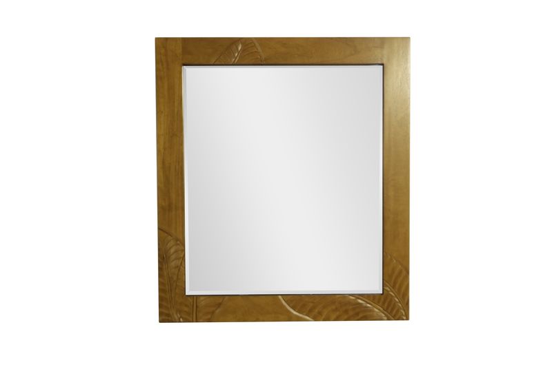 Mango Palm Leaf Mirror - Koa Stain