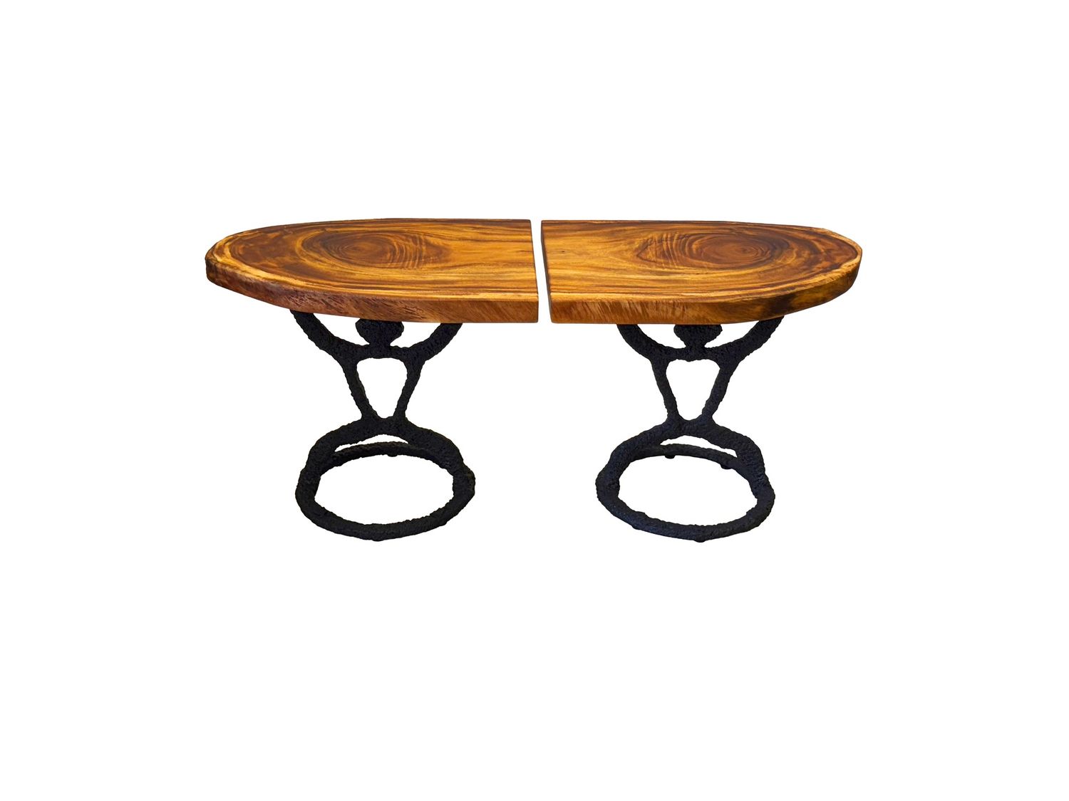 Monkeypod Petro  Man (Pair) End Tables/Coffee Table Combo