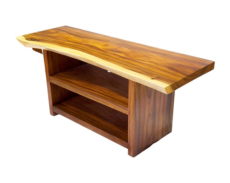 Monkeypod Live Edge Media Stand