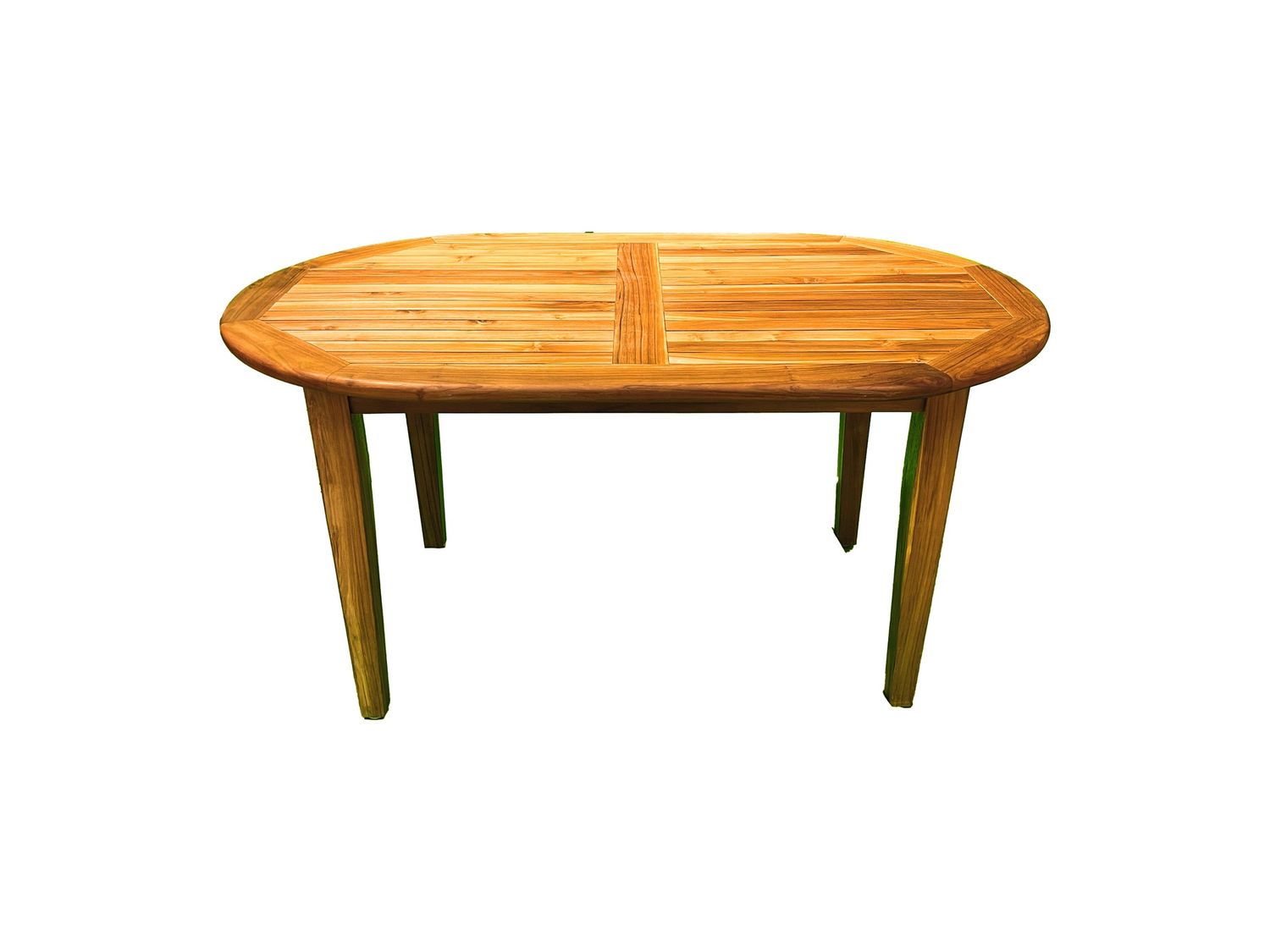 Teak Oval Tables, Size: 5' x 3'