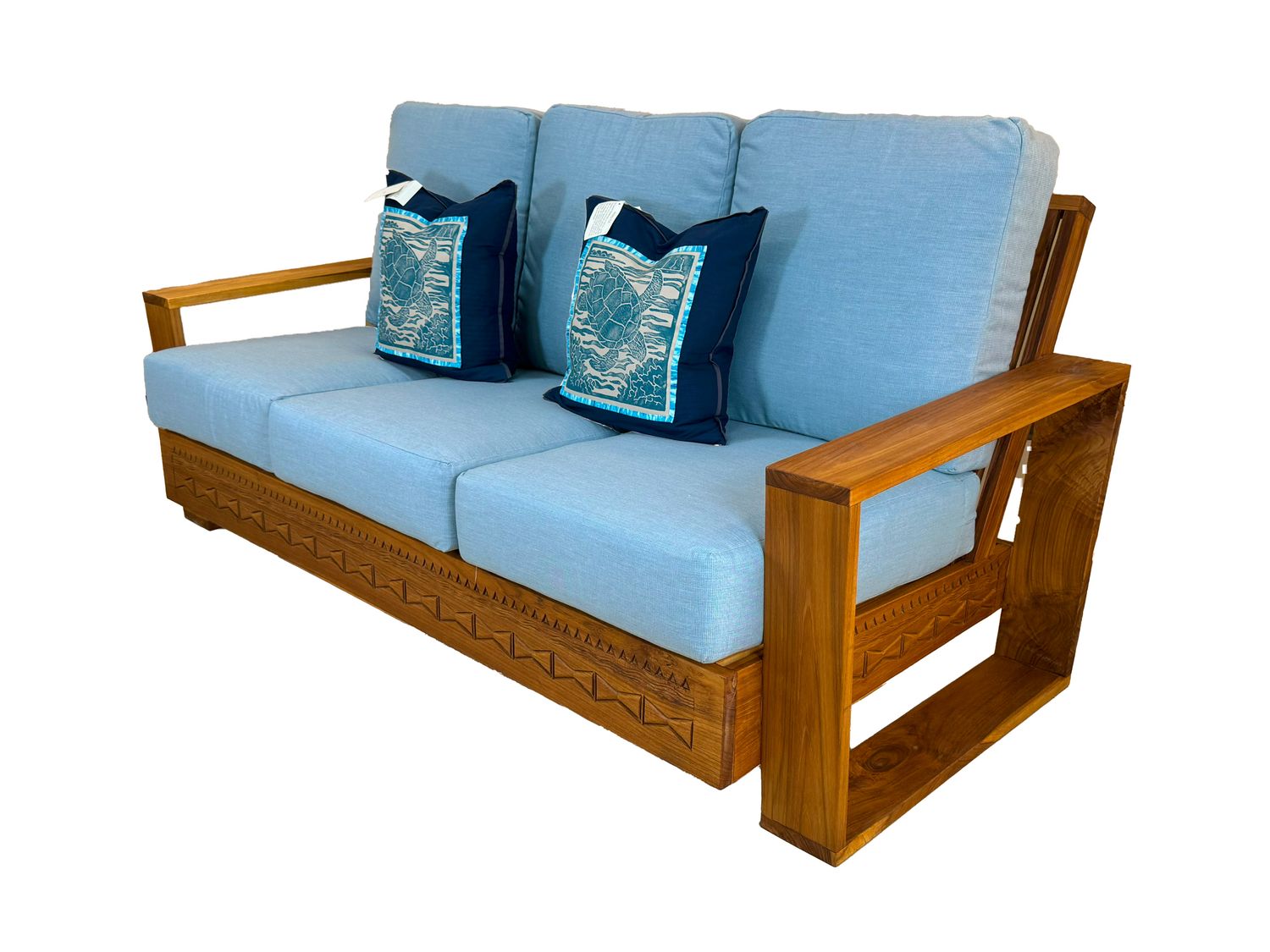 Teak Mid-Century Sofa, Colour: Carving