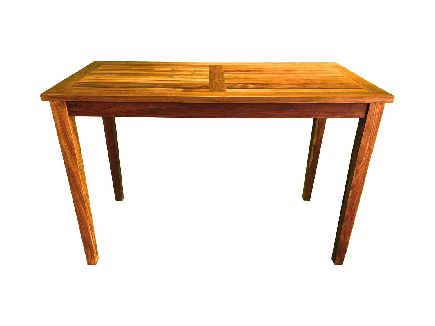 Teak Bar Tables, Size: 5' x 3' Rectangle Bar Table