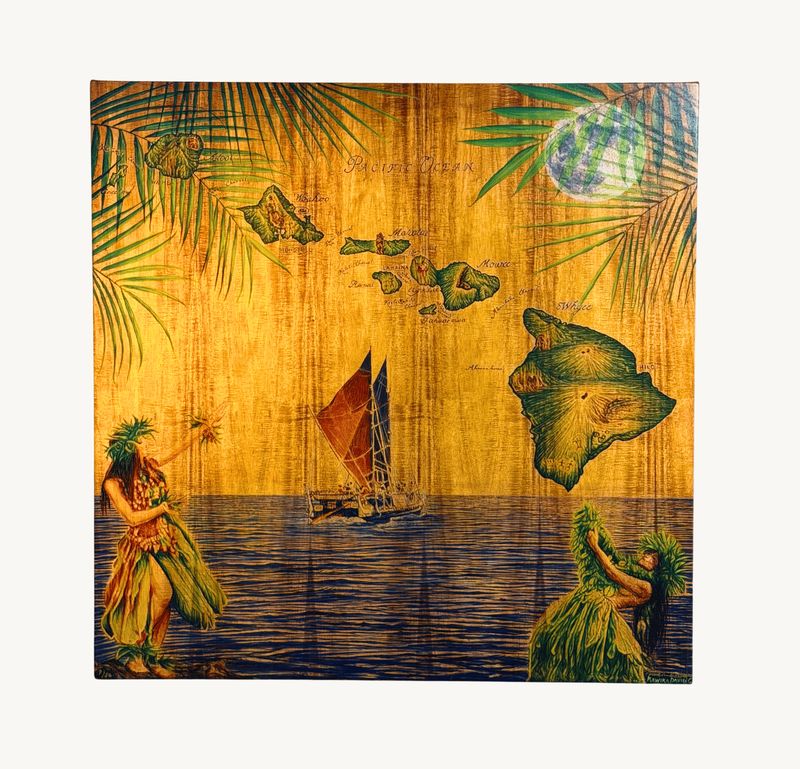 "Voyage to Hawaii #15" - 30" x 30"