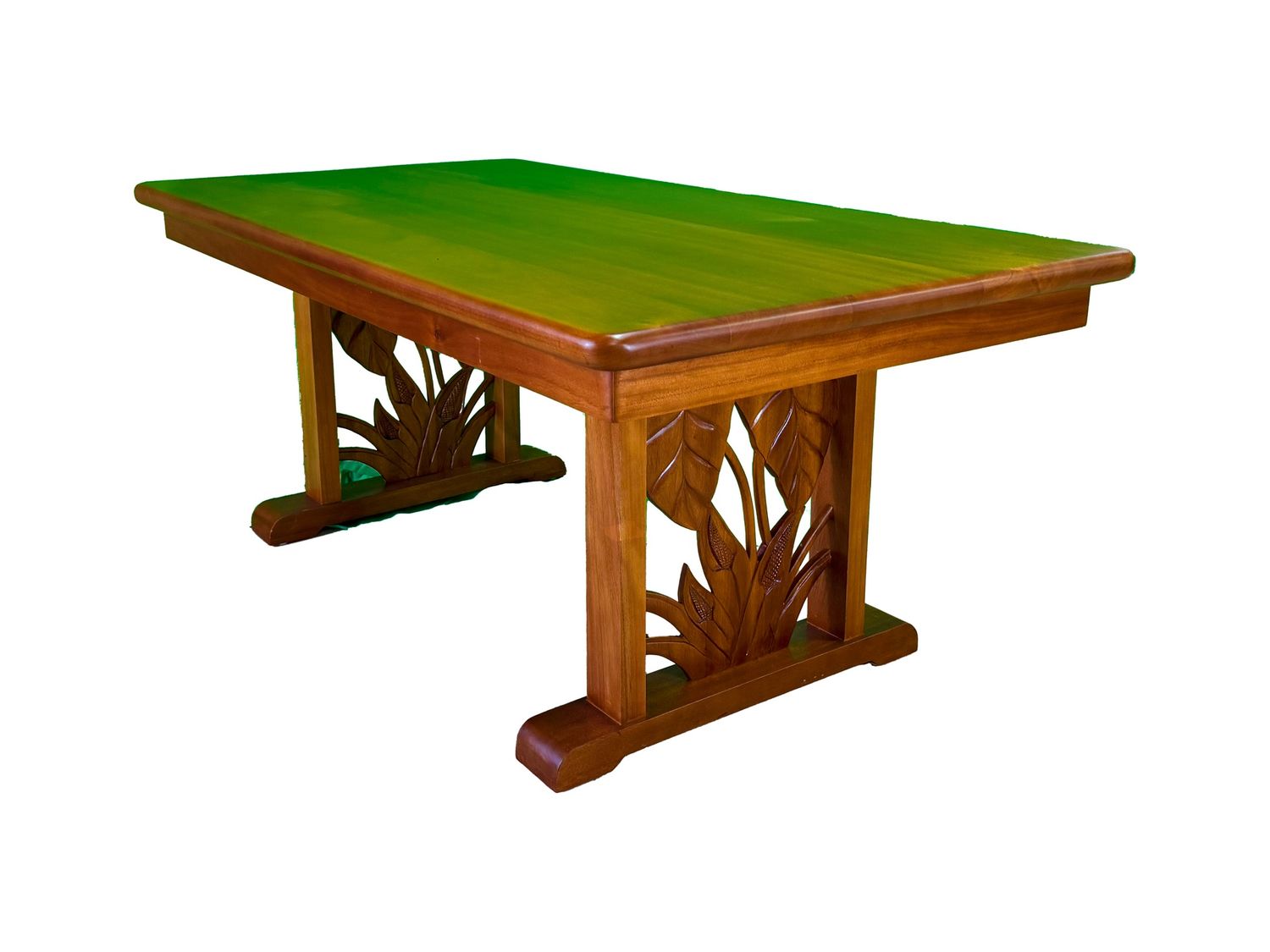 Mahogany Lanikai Table, Carving: Antherium