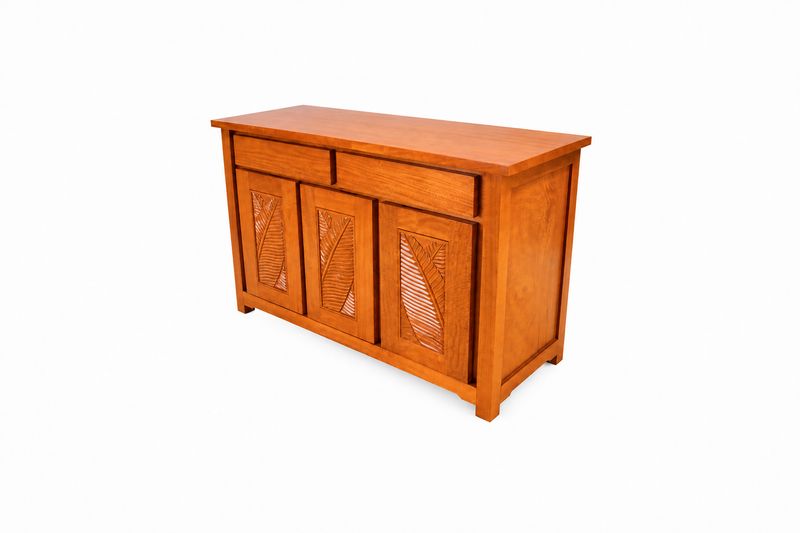 Mango Botanical Buffet w/ 3 Doors - Papaya stain
