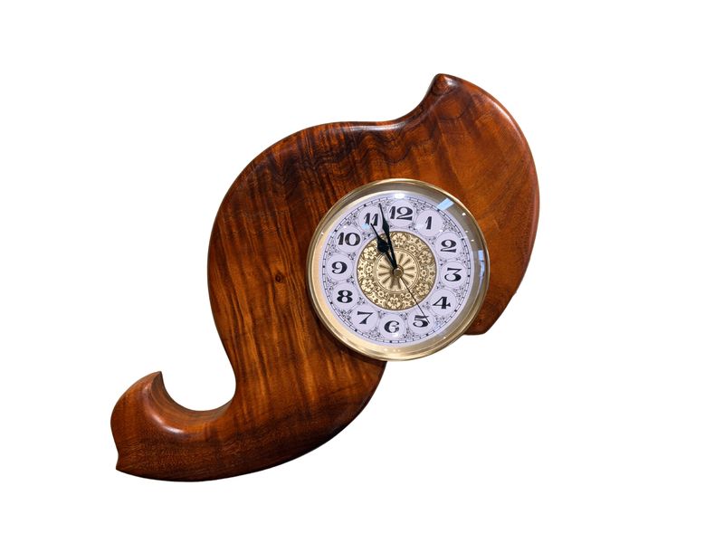 Koa Wall Clock
