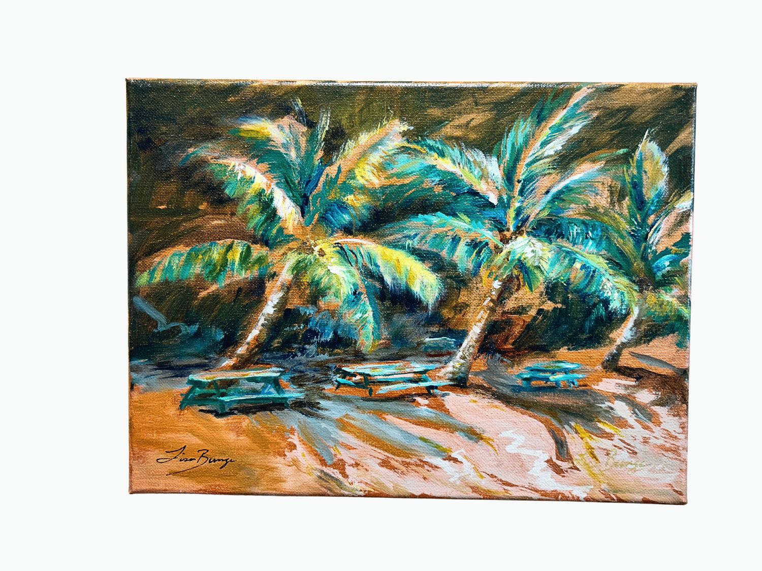 "Day of Rest at Ho'okena" - 9" x 12" Original Oil on Canvas