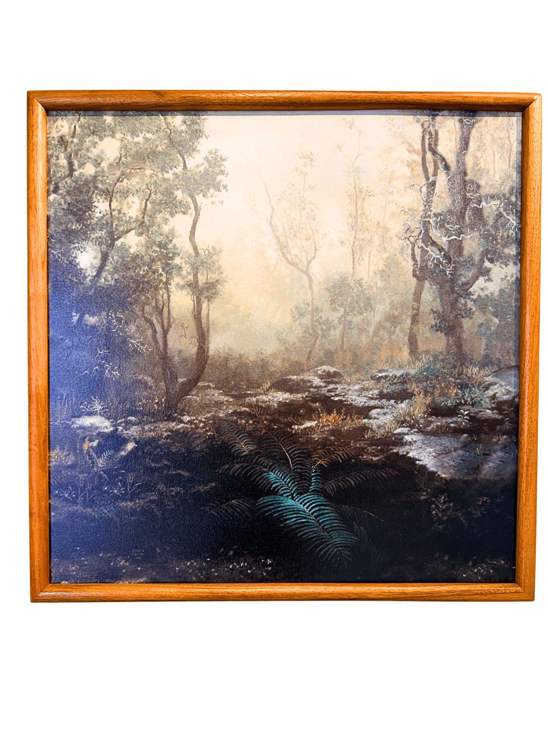 "Mists of Ka'u" - 22" x 22" Giclee with Koa Frame