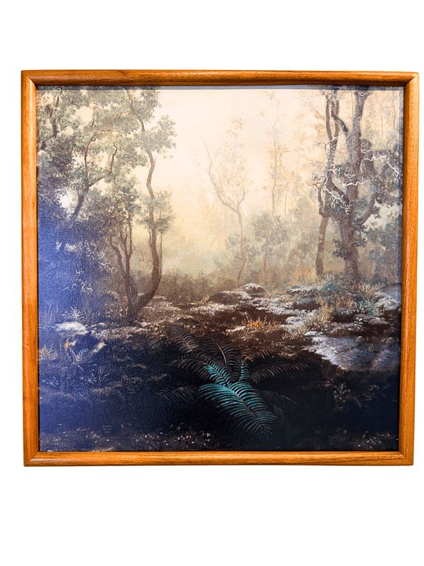 "Mists of Ka'u" - 22" x 22" Giclee with Koa Frame