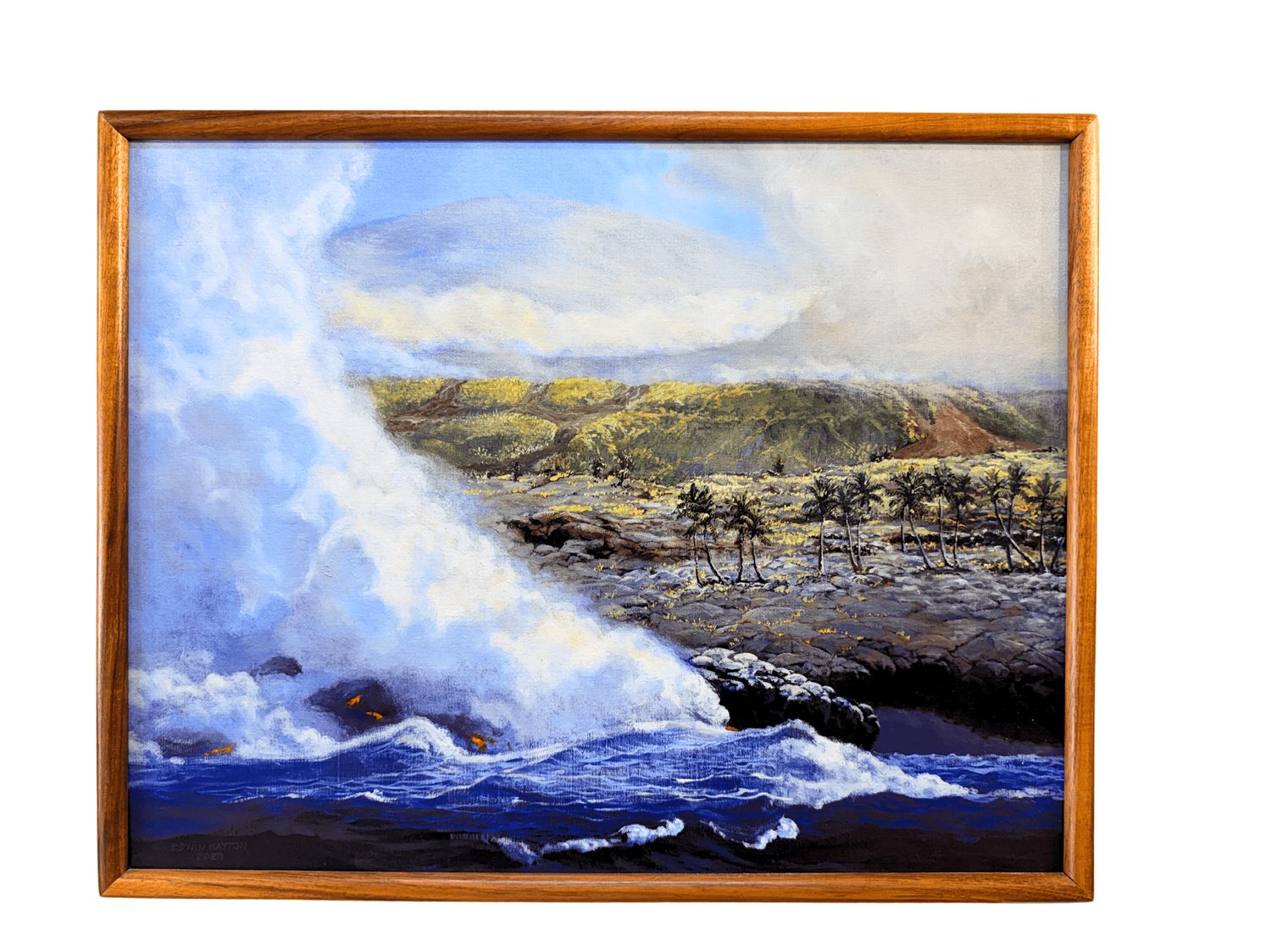 "In the Path of Pele" - 22" x 28" - Giclee with Koa Frame