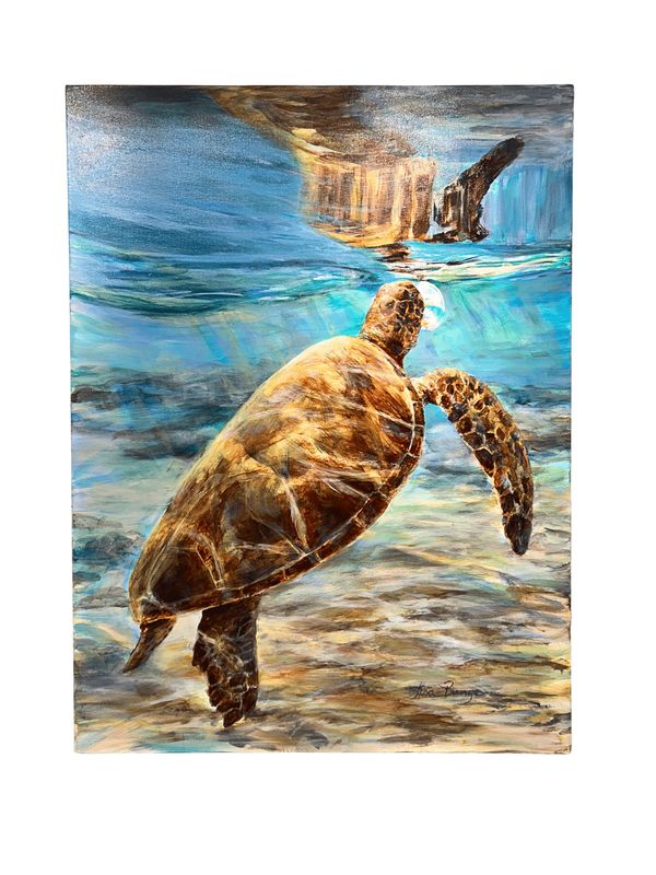 "Just Breathe" - 30" x 40" - Original Acrylic on Canvas