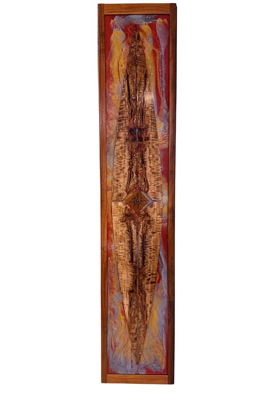 Sun &amp; Wood long Wall Art 11" W  x 54.5" L -119jhw