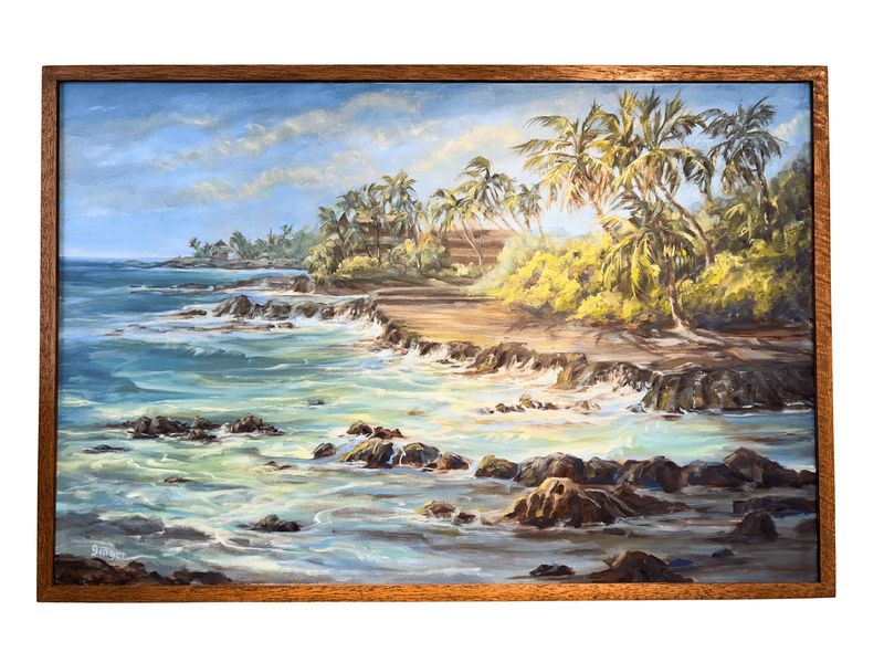 " Near Lymans" 24"x36" - Original Oil on Canvas with Mahogany frame