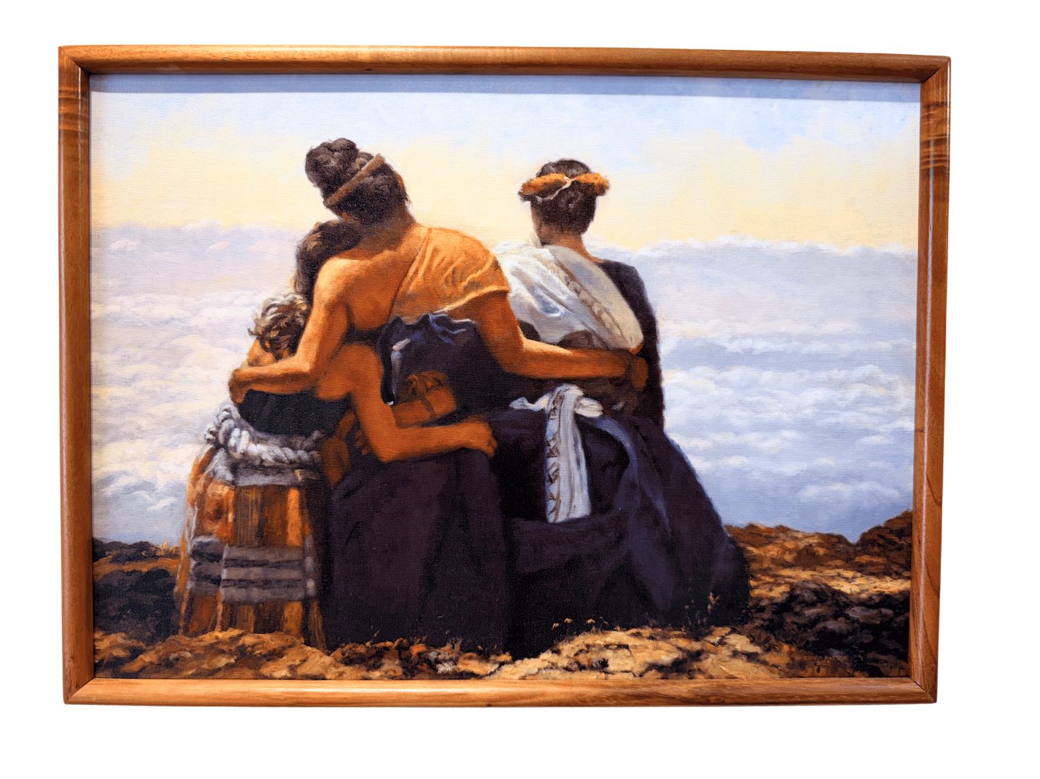 "Standing Above the Clouds"  22" x 17"  Giclee with Koa Frame