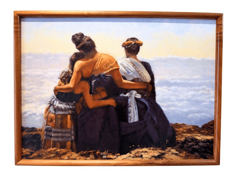 "Standing Above the Clouds"  22" x 17"  Giclee with Koa Frame