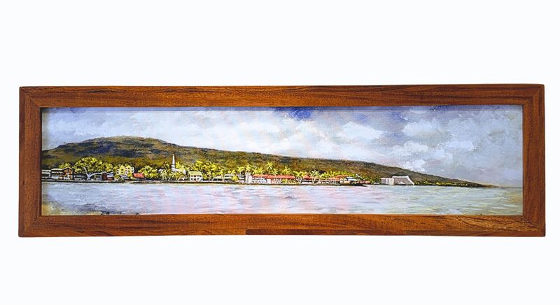 "Kailua Bay" - 41" x 12" - Giclee on Canvas