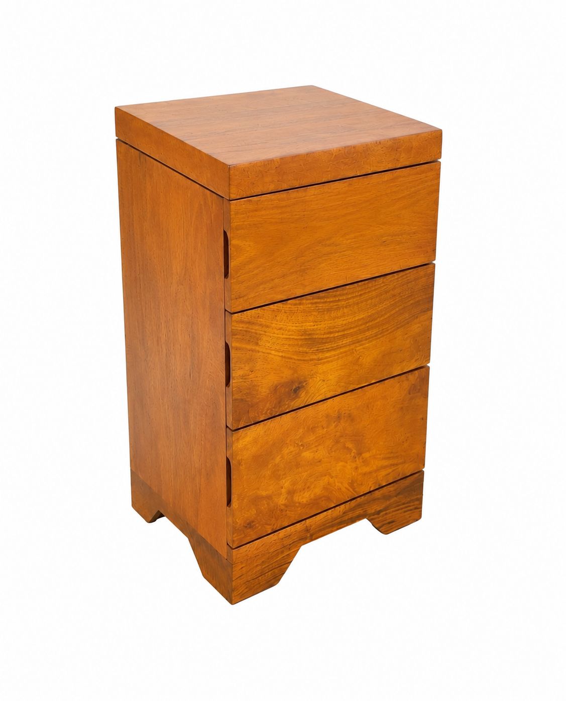 Mango Honua Nightstand | Papaya stain, Size: 18" X 18" X 27"