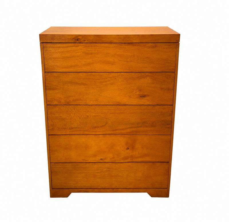 Mango Honua 5 Drawer Chest | Papaya stain