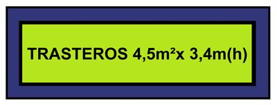 4,5m² x 3,40 m (h) 89,22 € AL MES                              (OFERTA PAGO ÚNICO)