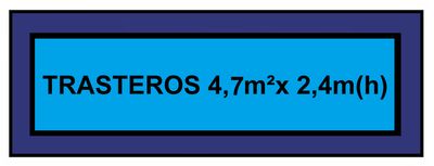4,7m² x 2,40 m (h) 83,51 € AL MES                              (OFERTA PAGO UNICO)