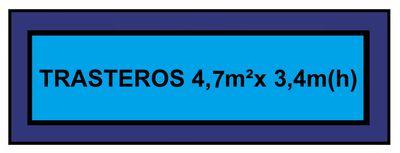 4,7m² x 3,40 m (h) 93,19 € AL MES                              (OFERTA PAGO ÚNICO)
