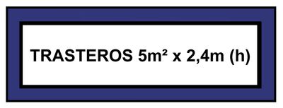 5 m² x 2,40 m (h) 88,68 € AL MES                              (OFERTA PAGO UNICO)