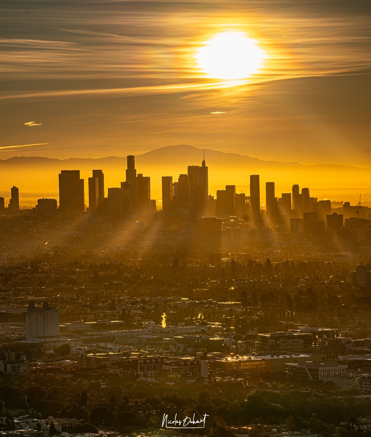 DTLA buildings silhouette