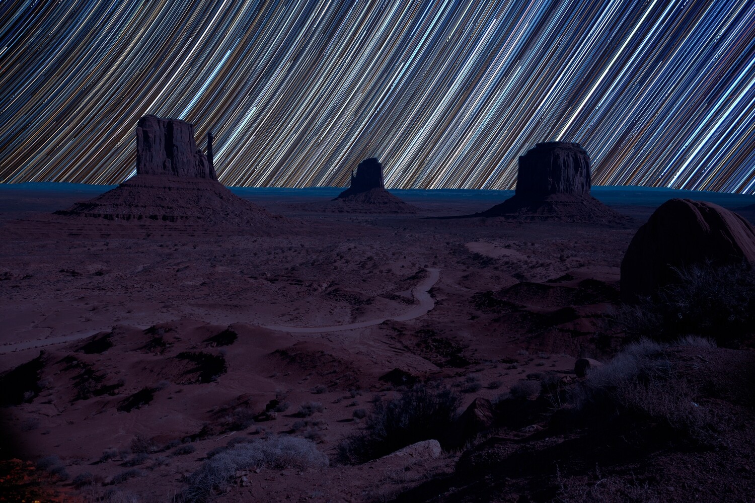 Monument Valley star trail