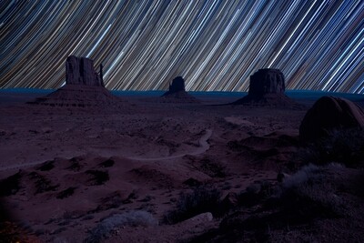 Monument Valley star trail